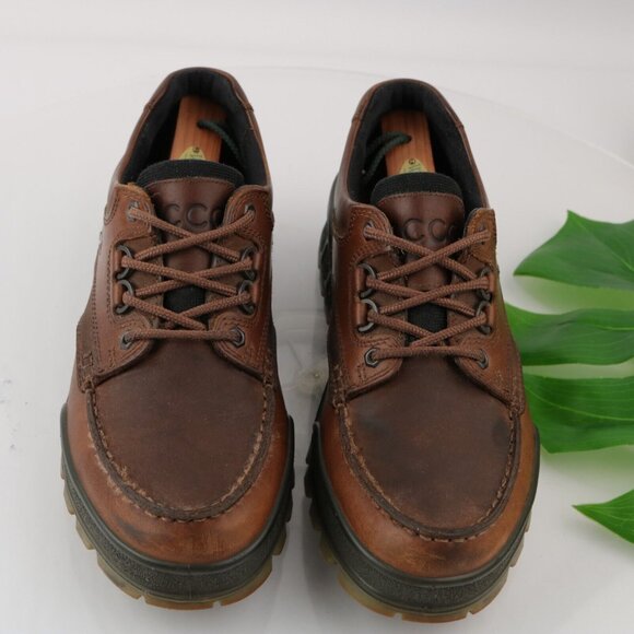 Ecco Men's Track25 Hiking Boot Size 43 9 Bison Brown Goretex Waterproof  Lace Up - Picture 3 of 15